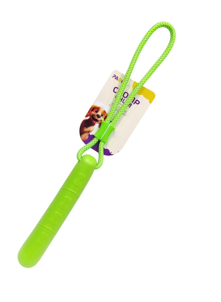 Pado Chomp Chum Straight With Rope EVA Toy-Green 25cm
