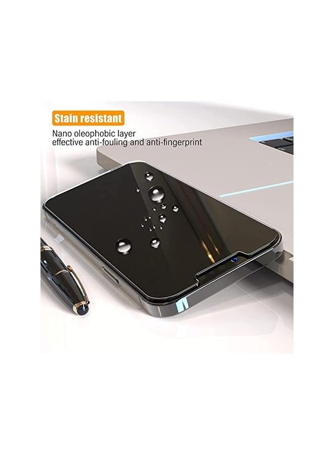 PROMASS Privacy Screen Protector for 12 Pro Max , Anti Spy or Anti Peep Tempered Glass with Easy Installation Kit, Shockproof privacy glass fore 12 Pro Max 6.7 Inch - Image 4