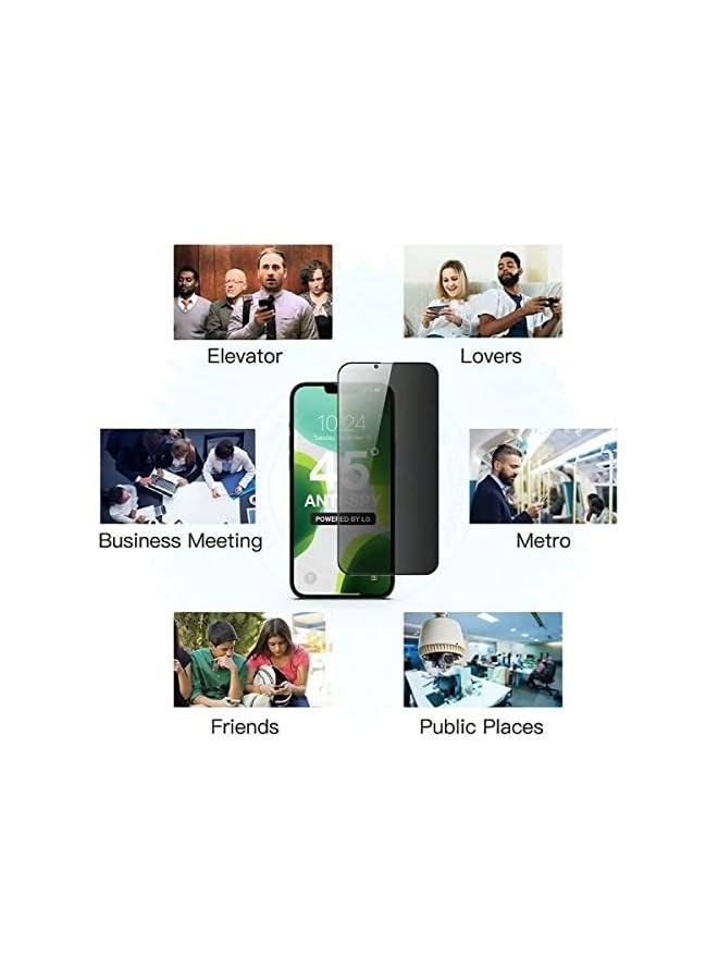 PROMASS Privacy Screen Protector for 12 Pro Max , Anti Spy or Anti Peep Tempered Glass with Easy Installation Kit, Shockproof privacy glass fore 12 Pro Max 6.7 Inch - Image 5