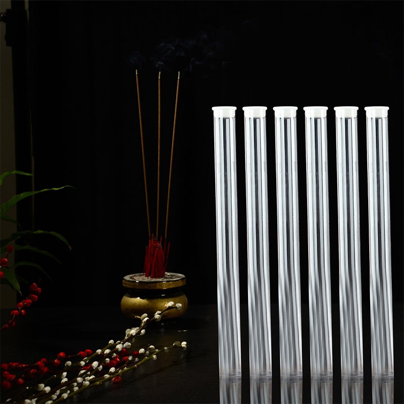 10Pcs Incense Tube Incense Holder Home Transparent Tube - Image 1