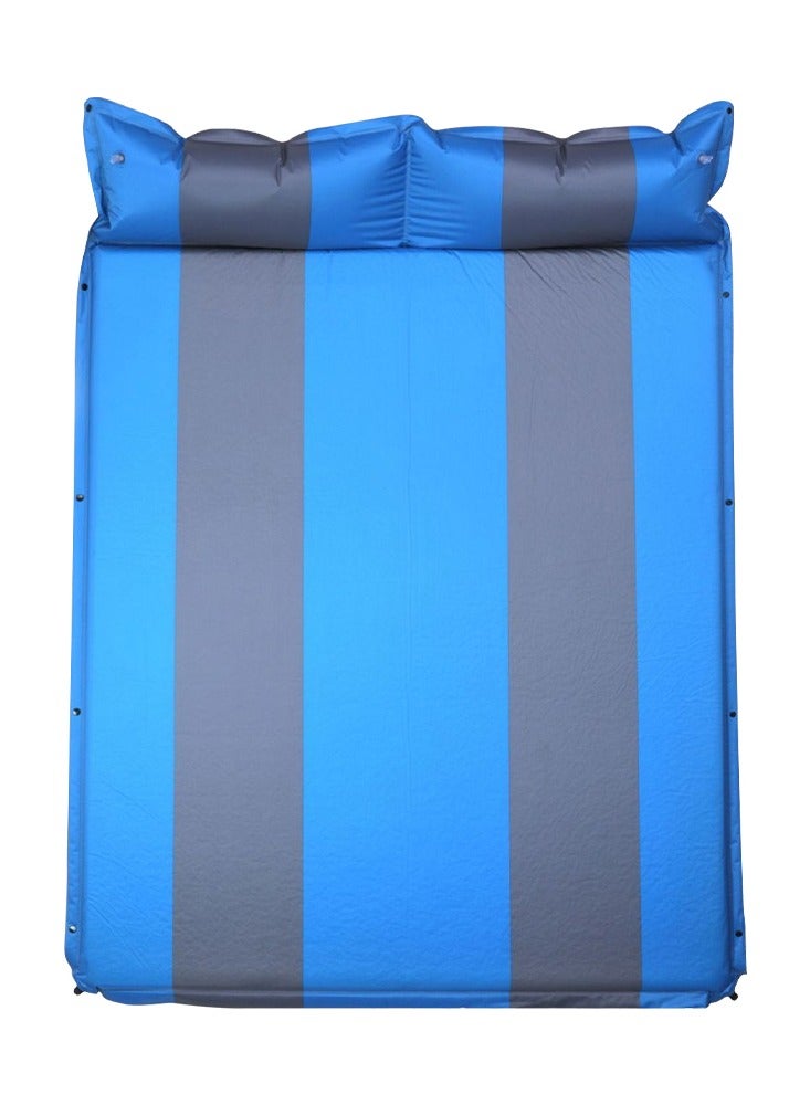 Cool Baby COOLBABY Outdoor camping tent inflatable cushion-portable double air inflatable cushion is suitable for outdoor mattress for traveling and camping, with storage bag (Blue) - Image 1
