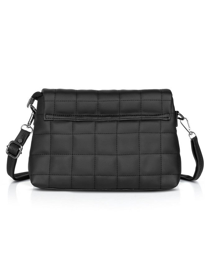 Catchy || Black Quilted Crossbody Bag - Elegant & Trendy Shoulder Purse for Women - Image 4