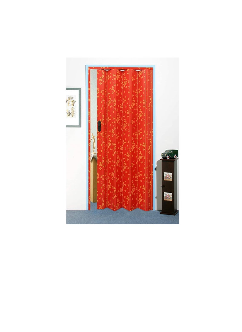 Robustline Folding Sliding Doors 210cm Height x 100cm Width, Made in Taiwan (RED)