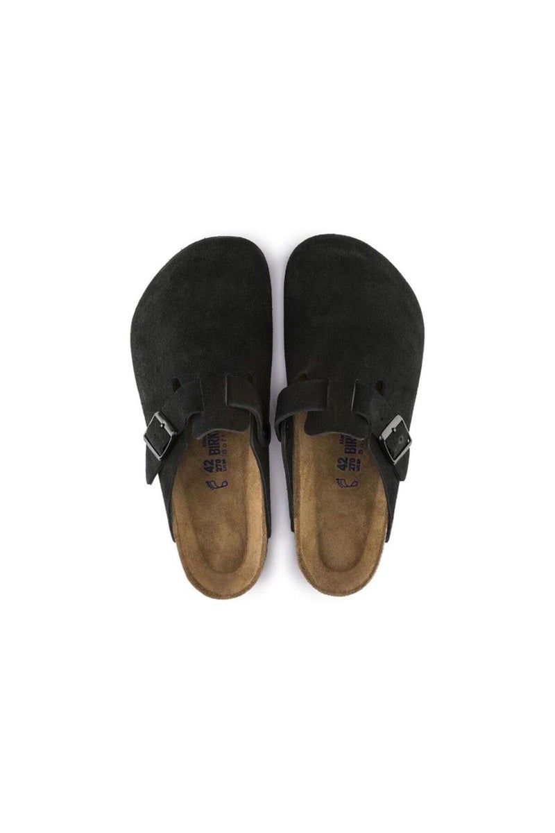 Birkenstock Unisex Boston Soft Footbed, Black Suede, 43 M EU - Image 4