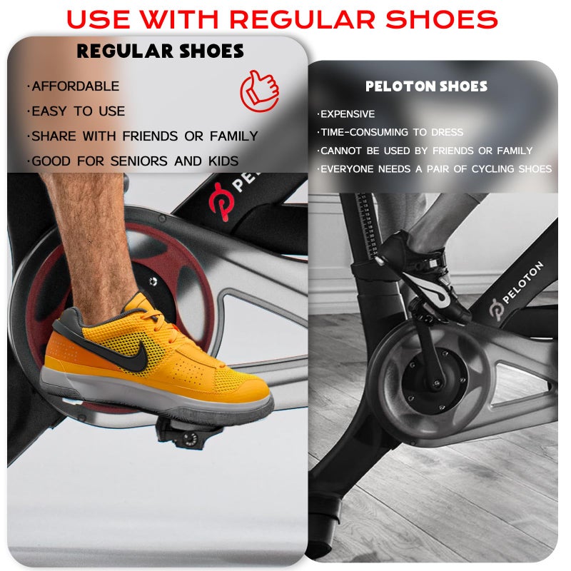 BUCKLOS Look Delta Pedal Converter for Peloton Bike & Peloton Bike+ - Pedal Platform for Regular Shoes&Sneakers- Peloton Replacemnt Pedals Adapter,Exercise Bike Accessories for Friends, Family, Kids - Image 5