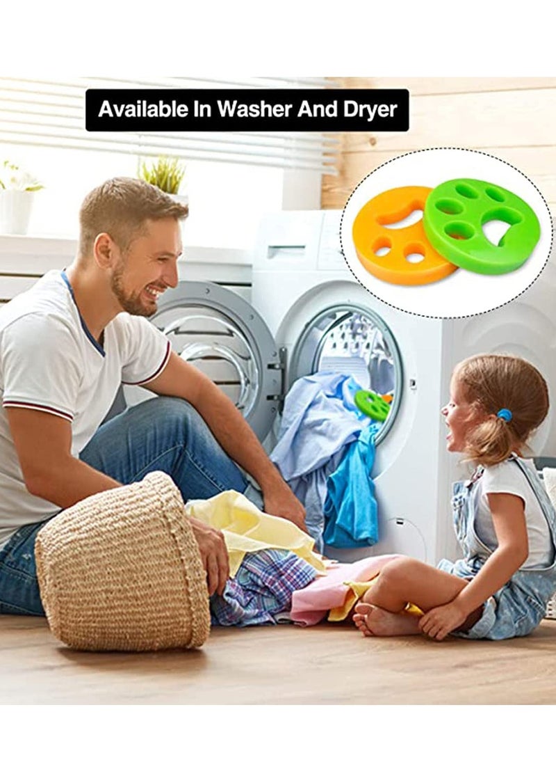 SYOSI Pet Hair Remover, Fur Zapper Pet Fur Catcher For Laundry Clothes Carpet Bedding, Pet Fur Remover Available In Washing Machine, Reusable Dog Cat Lint Remover 4Pcs - Image 4