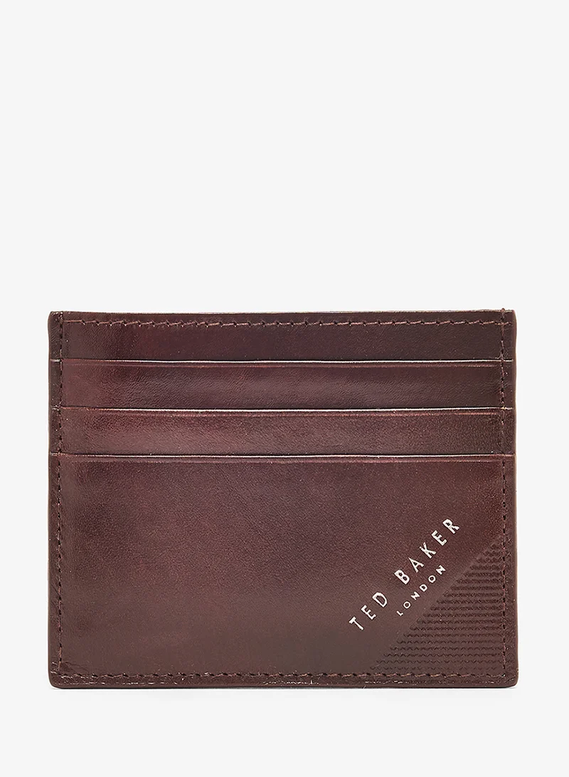Embossed Corner Leather Cardholder