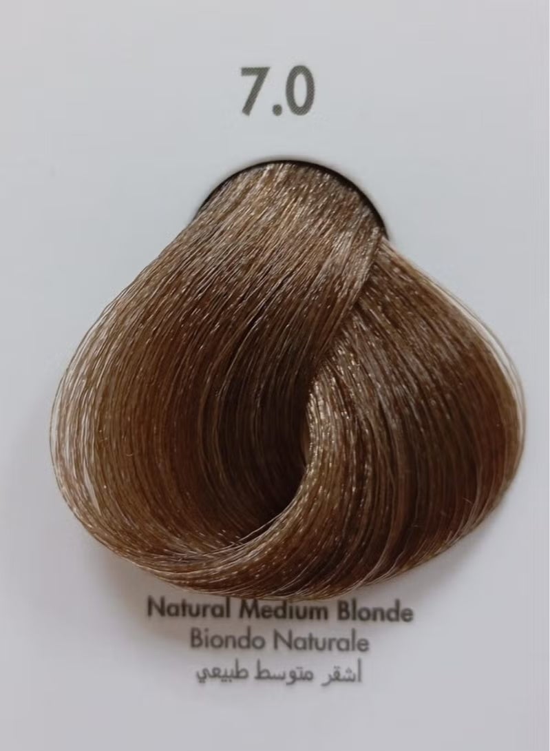 VIZO PROFESSIONAL VIZO Permanent Hair Color Cream 7.0 Natural Medium Blonde 120ML - Image 2