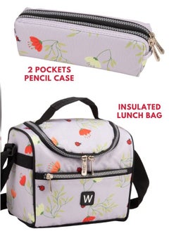 Wires 3 Piece Kids School Trolley Bag laptop compartment 4 Wheels With Lunch bag & Pencil Case  - Image 3