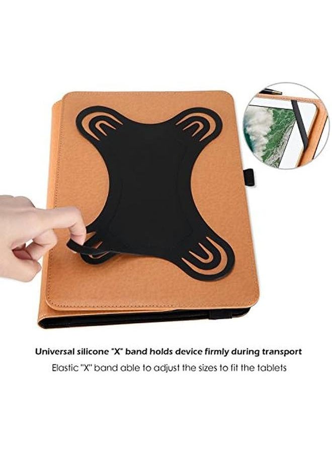 Procases - Universal Case For 9 10 Inch Tablet Stand Folio Universal Tablet Case Protective Cover For 9 Inch 10.1 Inch Touchscreen Tablet With Adjustable Fixing Band And Multiple Viewing Angles Black - Image 1
