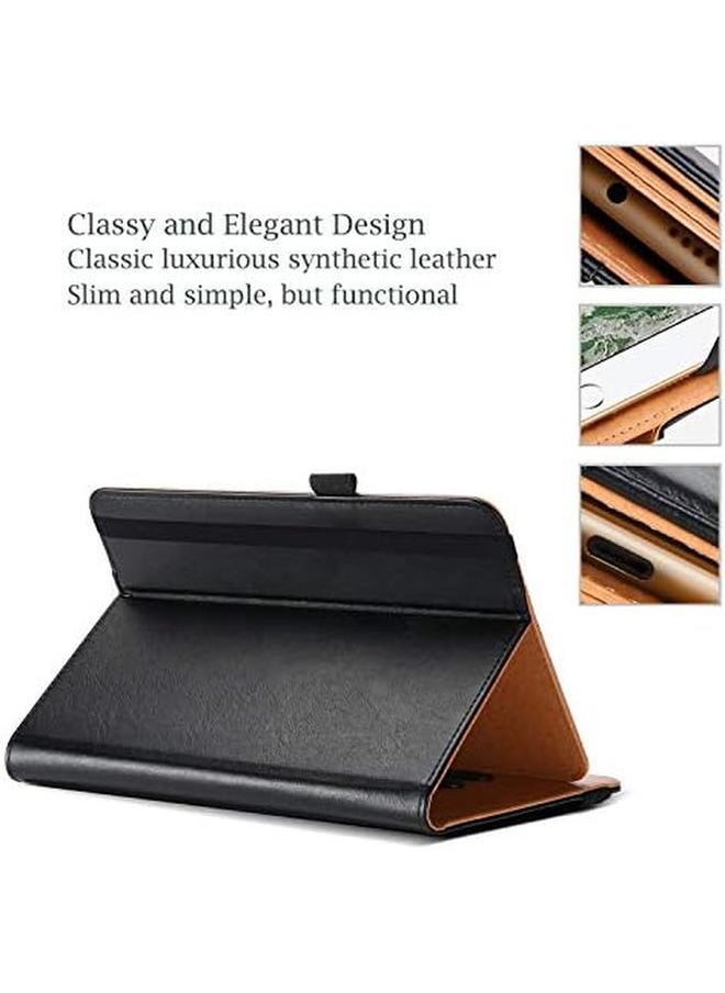 Procases - Universal Case For 9 10 Inch Tablet Stand Folio Universal Tablet Case Protective Cover For 9 Inch 10.1 Inch Touchscreen Tablet With Adjustable Fixing Band And Multiple Viewing Angles Black - Image 1