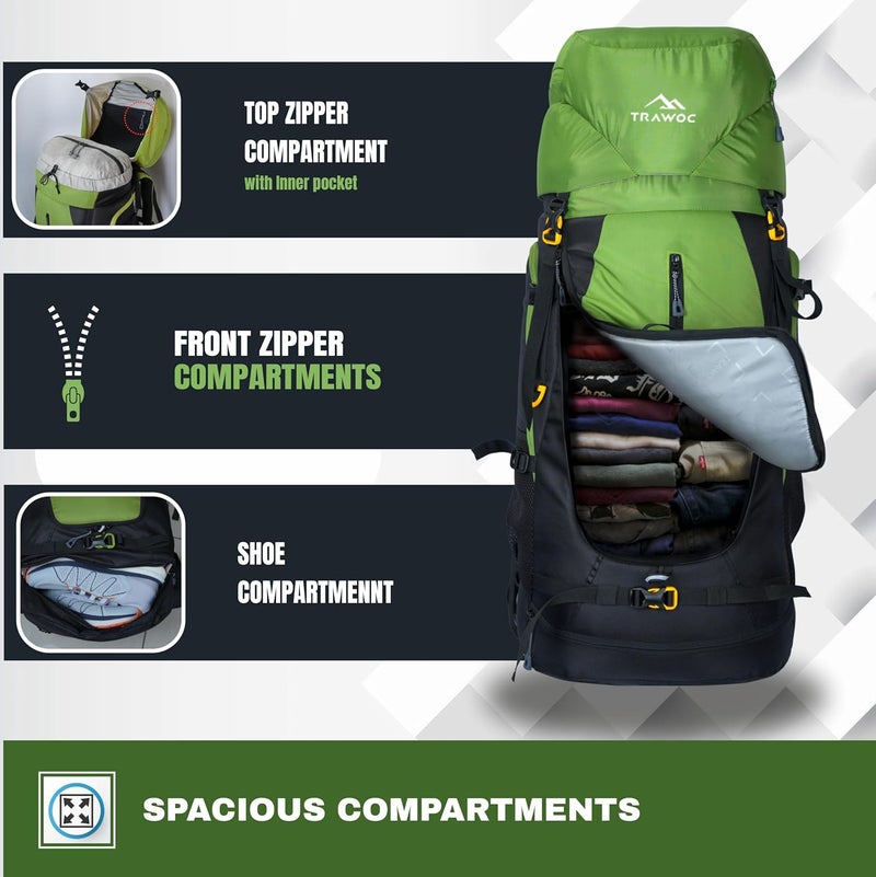 TRAWOC AEROFIT 60L Travel Backpack - Image 4