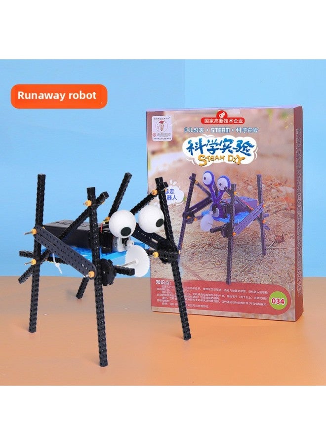 Science Experiment Small Making Children's Handmade Educational Toys Student Suit Material Bag Boys And Girls Steam-Color:Robots.  - Image 1
