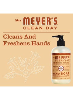 Mrs. Meyer's Clean Day Mrs. Meyer'S Hand Soap Made With Essential Oils Biodegradable Formula Oat Blossom 12.5 Fl. Oz  Pack Of 3  - Image 5