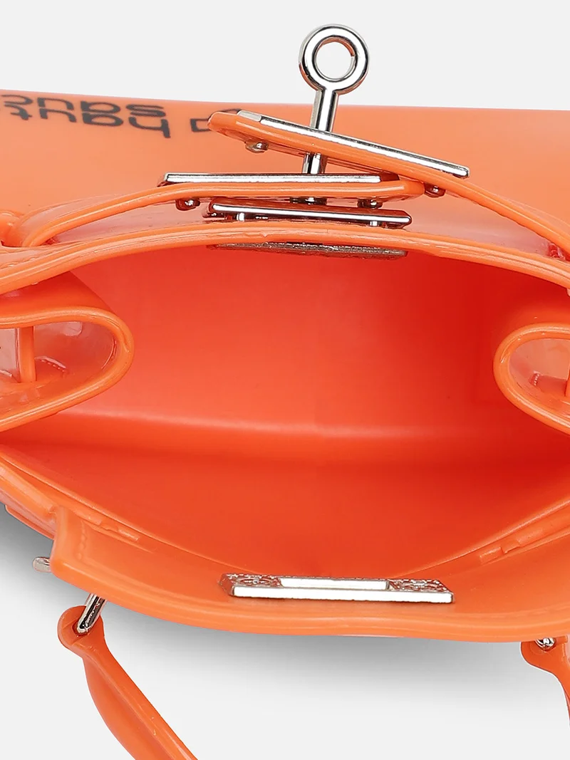 Haute Sauce Orange Solid Acrylic Mini Bag