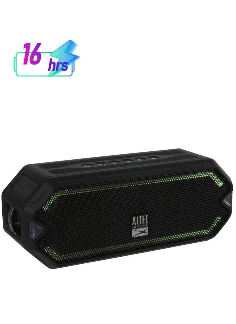 Altec Lansing - HydraJolt  Waterproof Portable Speakers with Built in Phone Charger and Lights, Everything Proof Outdoor, Shockproof, Snowproof, 16 Hours Playtime - Image 1