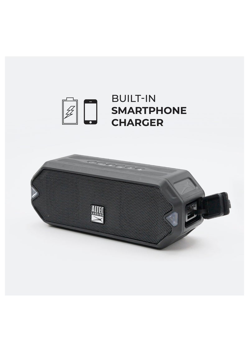 Altec Lansing - HydraJolt  Waterproof Portable Speakers with Built in Phone Charger and Lights, Everything Proof Outdoor, Shockproof, Snowproof, 16 Hours Playtime - Image 1