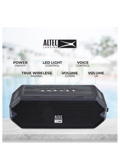 Altec Lansing HydraJolt  Waterproof Portable Speakers with Built in Phone Charger and Lights, Everything Proof Outdoor, Shockproof, Snowproof, 16 Hours Playtime  - Image 4