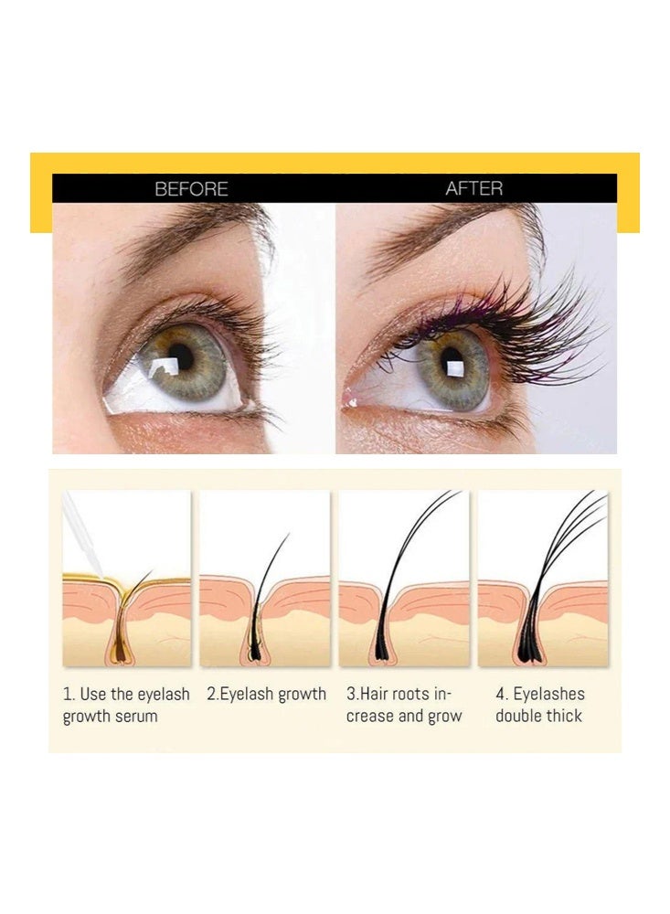 Jaysuing Eyelash Growth Serum, Eyelash Serum Growth, Eyelash Serum for Long Eyelashes, Eyelash Serum Lashes, for Longer, Thicker, Fuller, Stronger Growth, 10 ml - Image 2
