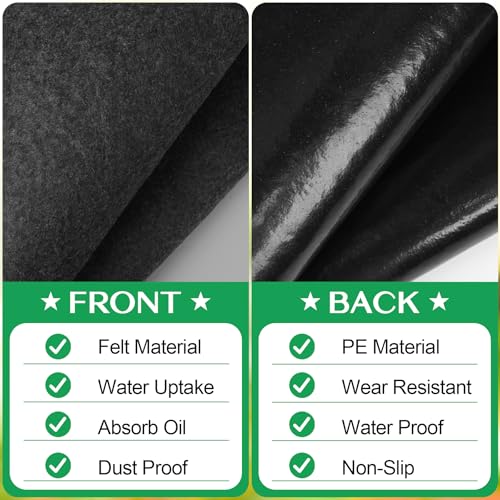 ToLanbbt Outdoor Storage Shed Floor Mat, 6 x 4 FT Waterproof Carport Mat, Washable Furniture Pad with Non Slip Backing for Dust, Oil, Protection, Storage Shed Not Included - Image 4