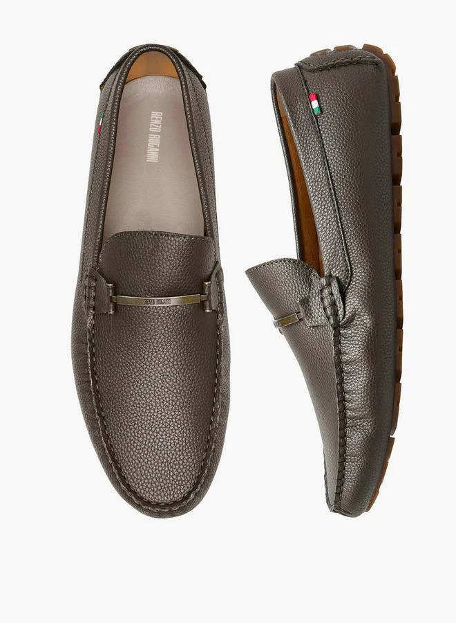 Men Textured Loafers