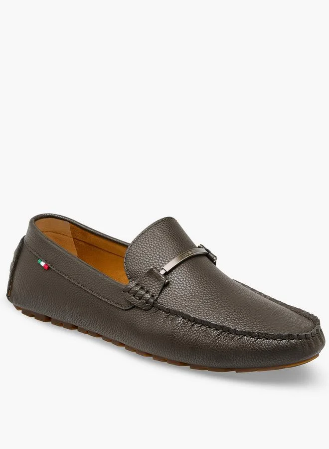 Renzo Ruganni KHAKI Men Textured Loafers for Men | Best Price UAE