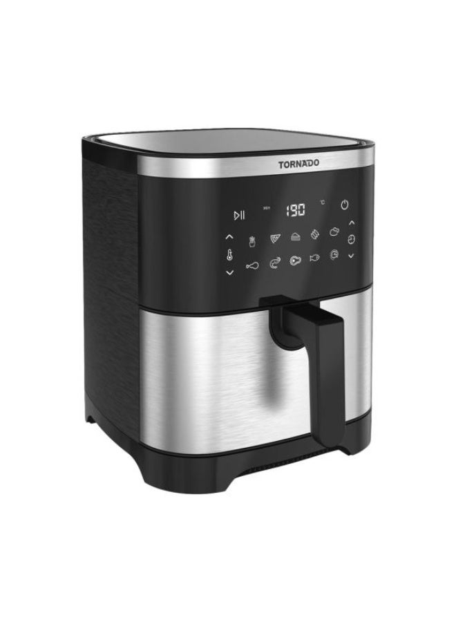 Tornado Air Fryer 1800W 8L Digital Touch Screen Glass Panel Stainless x Black Model TFE-A1808TS1A - Image 1
