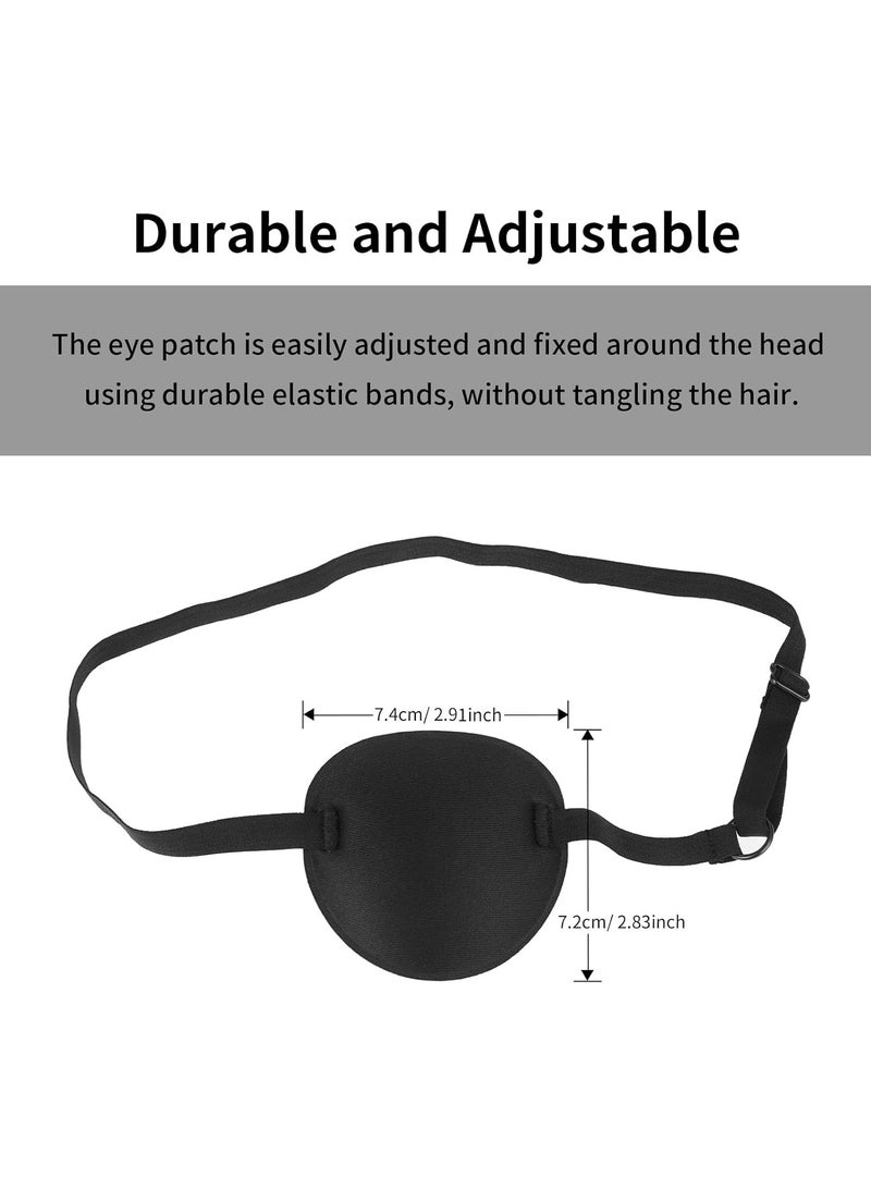 Generic 2PCS Eye Patch, 3D Adjustable Eye Patches, Amblyopia Lazy Eye Patches for Left or Right Eyes for Adults and Kids (Black)  - Image 4