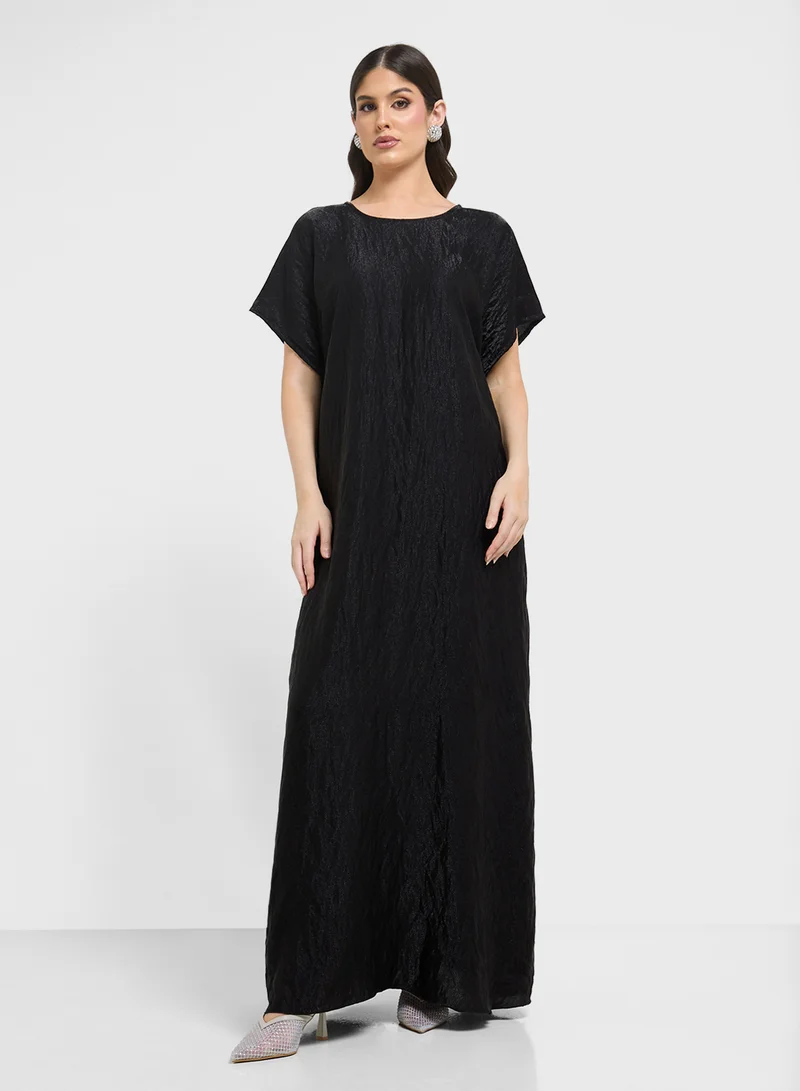 Khizana Embellished Dress With Abaya