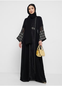 Khizana Embellished Dress With Abaya  - Image 1