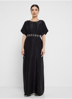 Khizana Embellished Dress With Abaya  - Image 4