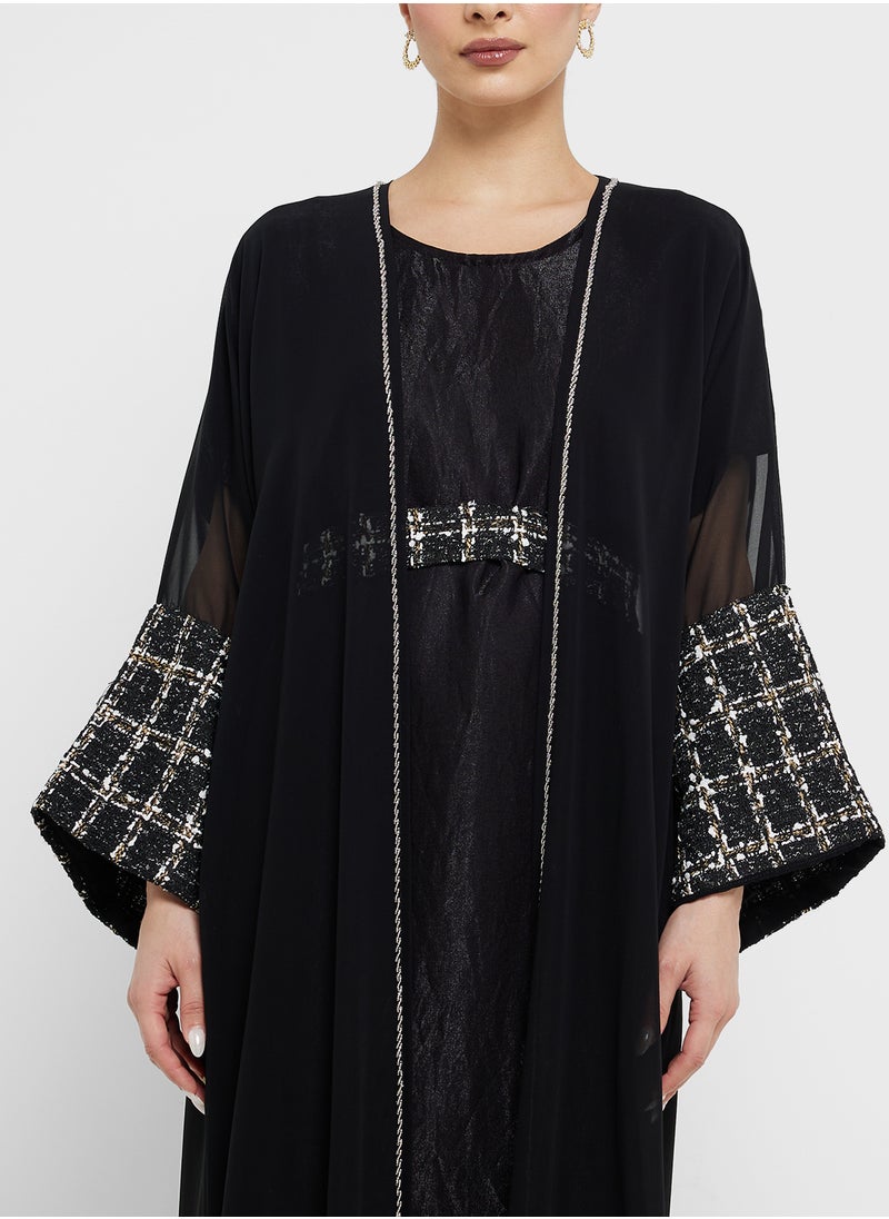 Khizana Embellished Dress With Abaya  - Image 3