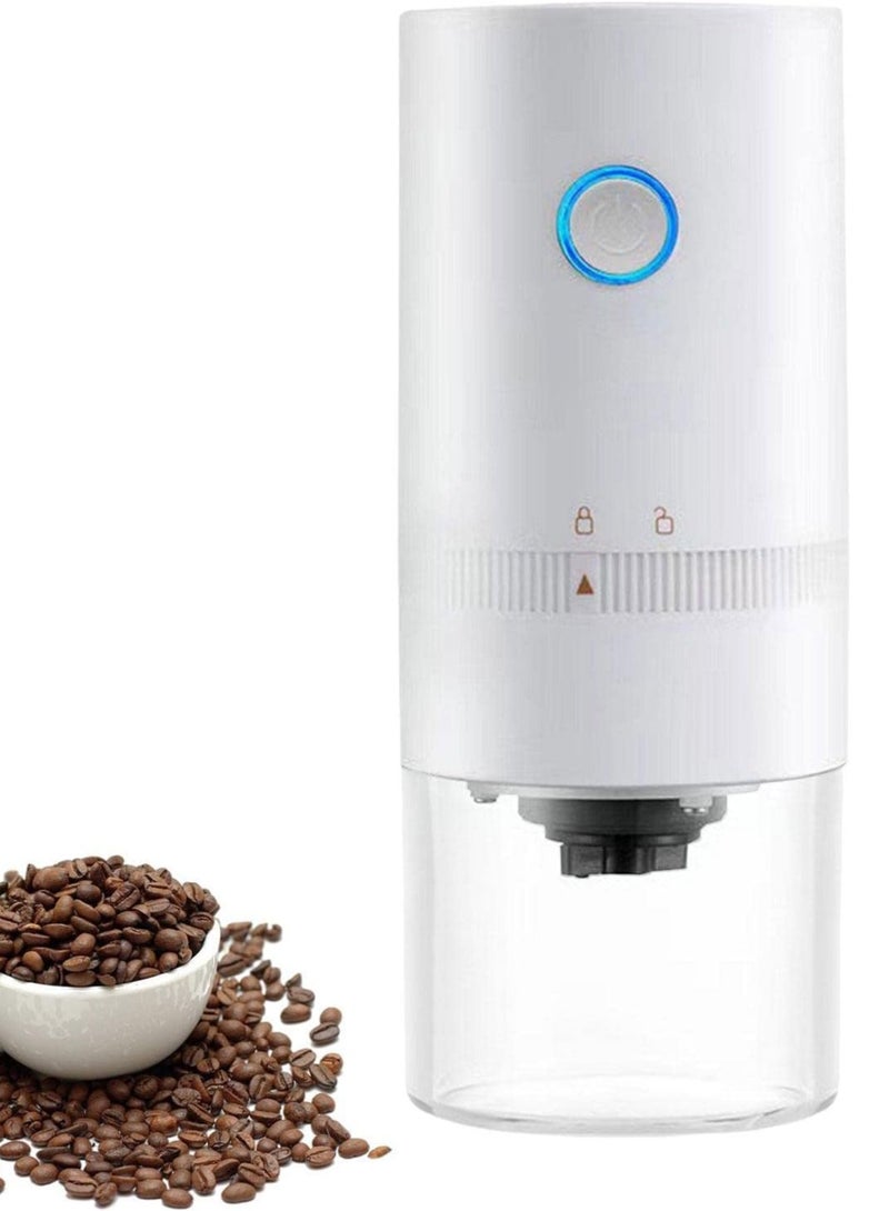 بريمو بلس مطحنة قهوة كهربائية محمولة قابلة للشحن  USB C, أبيض - Image 4