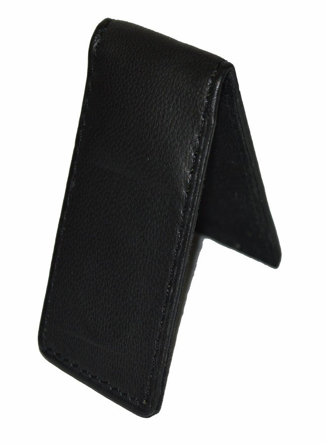 LB LEATHERBOSS Leatherboss Genuine Leather Slim Magnetic Minimalist Bifold Money Clip Cash Holder Wallet, Black - Image 5