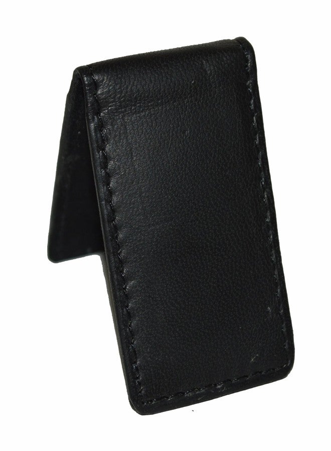 LB LEATHERBOSS Leatherboss Genuine Leather Slim Magnetic Minimalist Bifold Money Clip Cash Holder Wallet, Black - Image 4