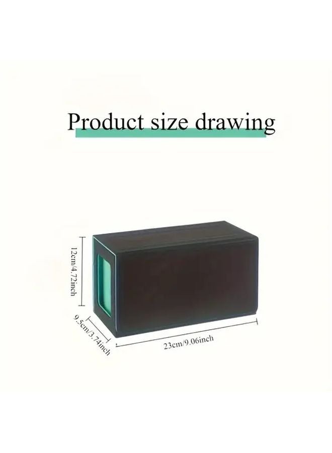 Blue Twin Slot Side Load Dice Tray With Large Display Drawer Collectible Card Organizer - Image 3