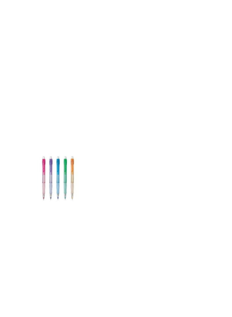 PILOT 5-Piece Mechanical Pencils 0.5mm Tip Multicolour