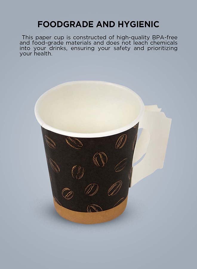 packwell كوب ورقي باكويل مع مقبض 7 أونصات، 50 قطعة في العبوة - Image 4