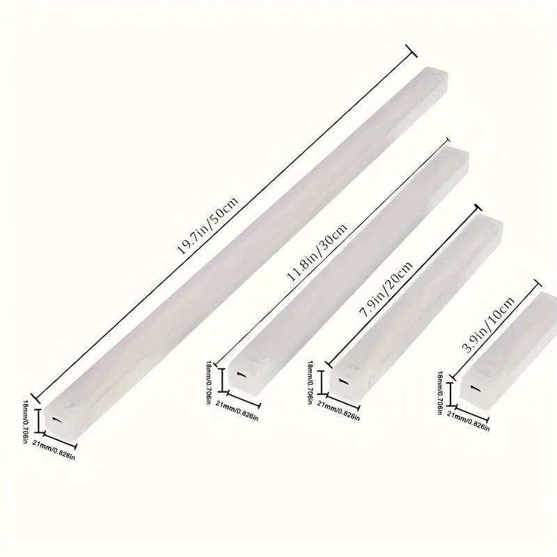 2 عبوات شريط إضاءة LED دافئ قابل للشحن 7.87 بوصة، تركيب مغناطيسي، سطوع قابل للتعديل، يعمل بالبطارية، بدون حفر، إضاءة أسفل الخزائن والخزائن والسلالم، مصباح حائط حديث. - Image 3