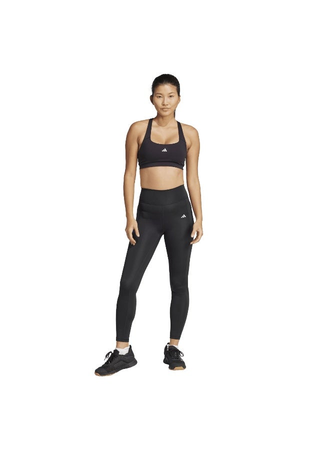 Adidas Opt St Hr 7/8 L Black Training Tights For Women 2XS - Image 5