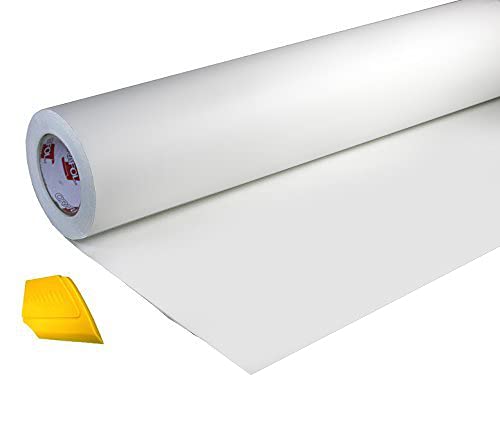 ORACAL. High Gloss Self-Adhesive Clear Lamination Vinyl Roll for Die-Cutter and Plotter Machines Including Yellow Detailer Squeegee (12" x 6ft) - Image 1