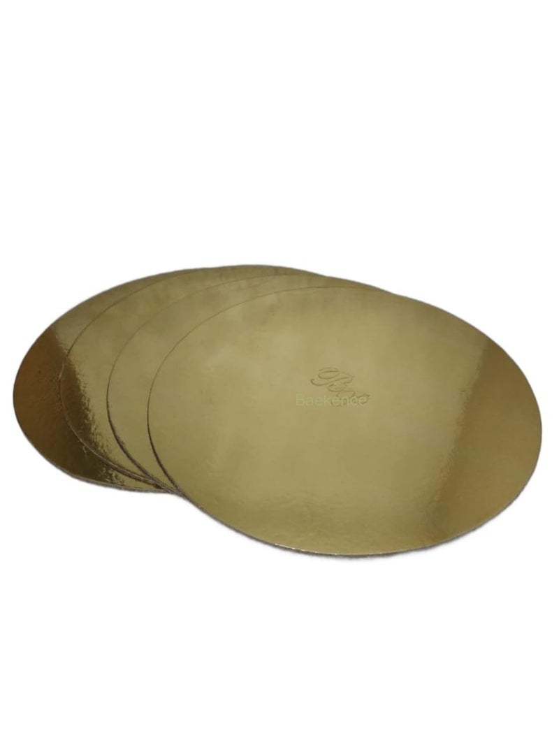 Baekence Baekence 7 inch Cake base Round Card Board 40 pcs Cardboard Round Cake Circle Base 7 inches Diameter Pack of 40 pcs - Image 1
