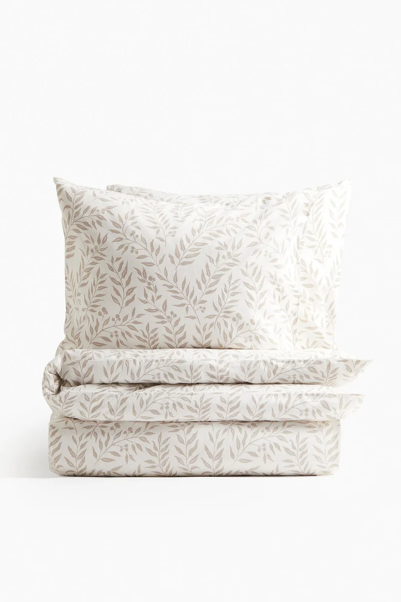 اتش اند ام طقم غطاء لحاف من الفلانيل بمقاس Double/king