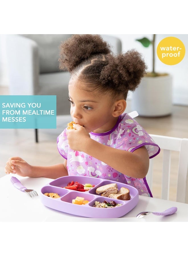 Bumkins Bibs - Toddler Bibs, Waterproof, Large for 1-3 Years, Short Sleeve - Image 2