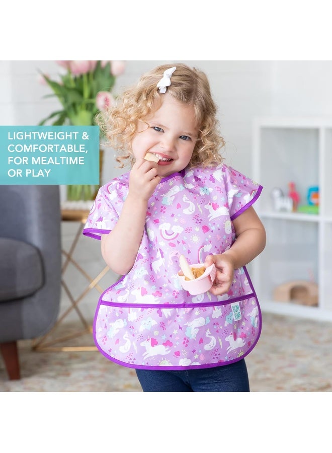 Bumkins Bibs - Toddler Bibs, Waterproof, Large for 1-3 Years, Short Sleeve - Image 4