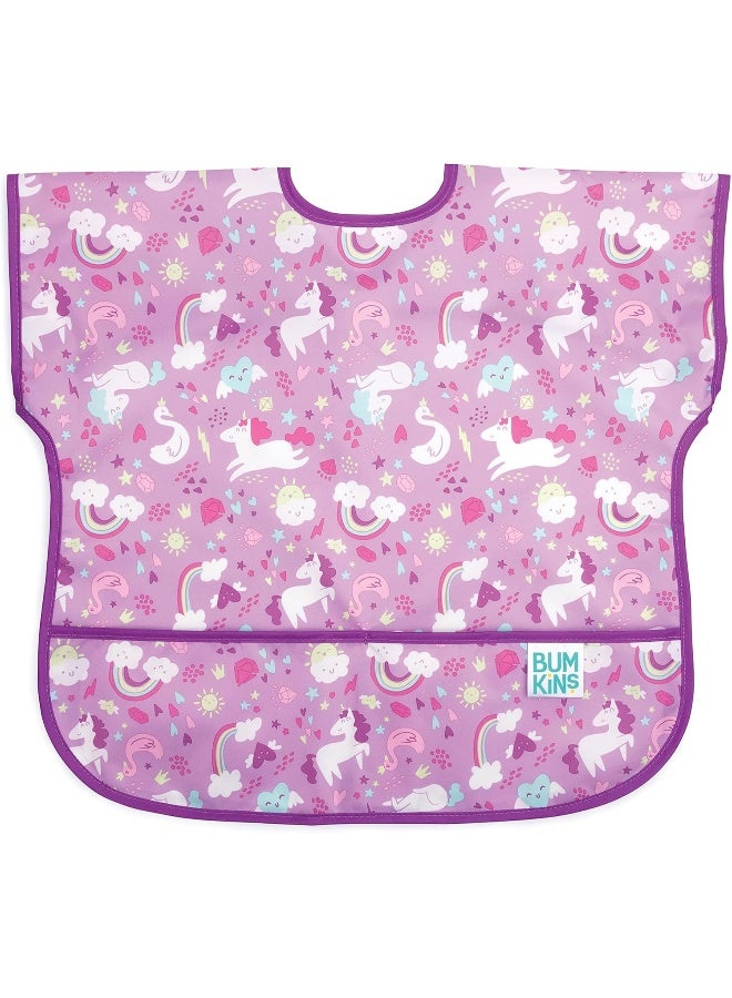 Bumkins Bibs - Toddler Bibs, Waterproof, Large for 1-3 Years, Short Sleeve - Image 1