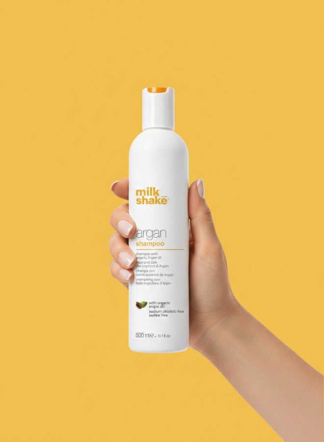Milk Shake Argan Oil Shampoo – Sulfate Free Hydrating Cleanser with Organic Argan Oil, Wheat & Rice Proteins – Nourishing, Anti-Frizz & Color-Safe Shampoo for Soft, Shiny Hair, 1 Ltr - Image 5