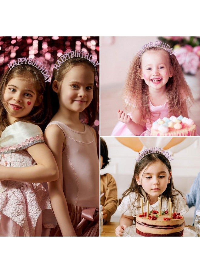 CIEHER Purple Birthday Crown Birthday Headband, It's My Birthday Headband, Happy Birthday Headband for Women Girls, Birthday Girl Headband, Birthday Tiara Happy Birthday Decorations - Image 3