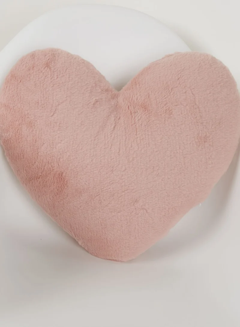 Pink Cactus Heart Shaped Cushion With Insert