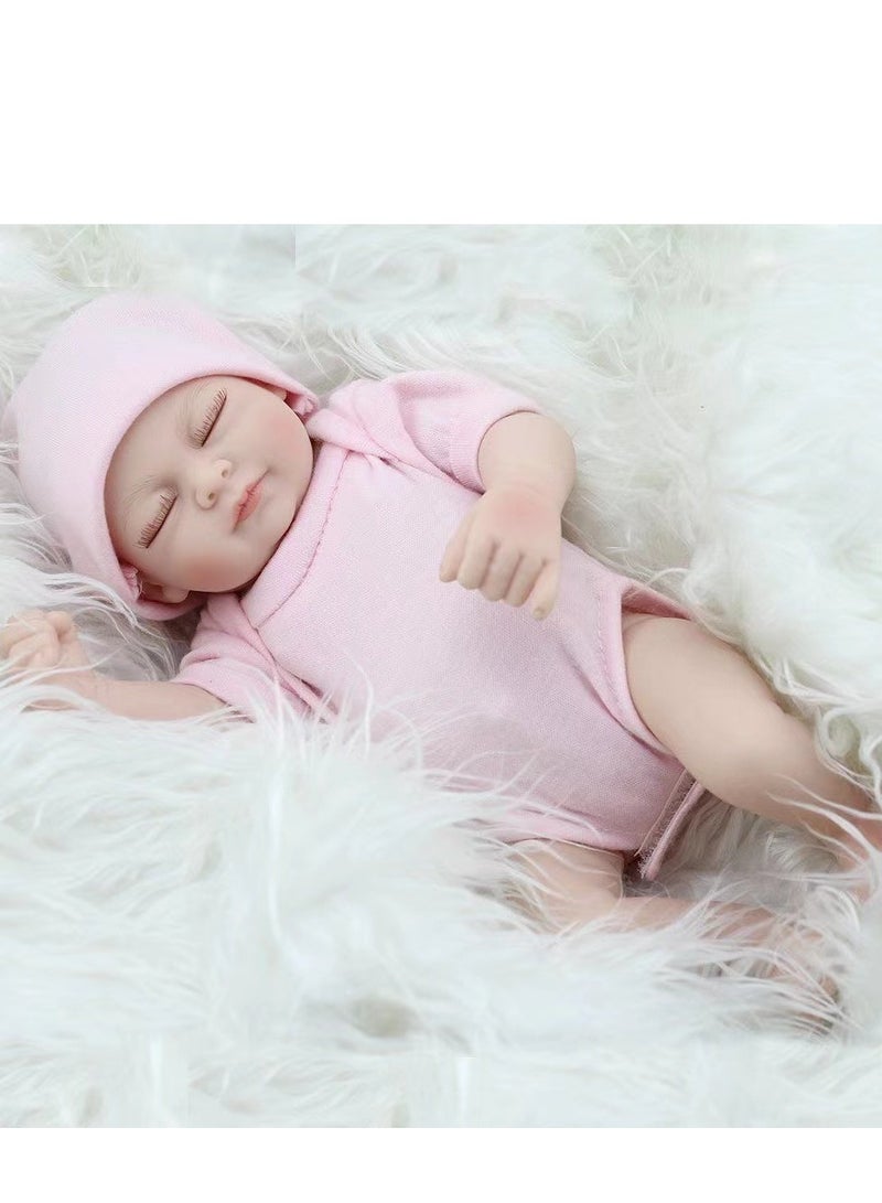 Mini Size 10 Inch 28 Cm Full Vinyl Baby Doll with Clothes - Image 1